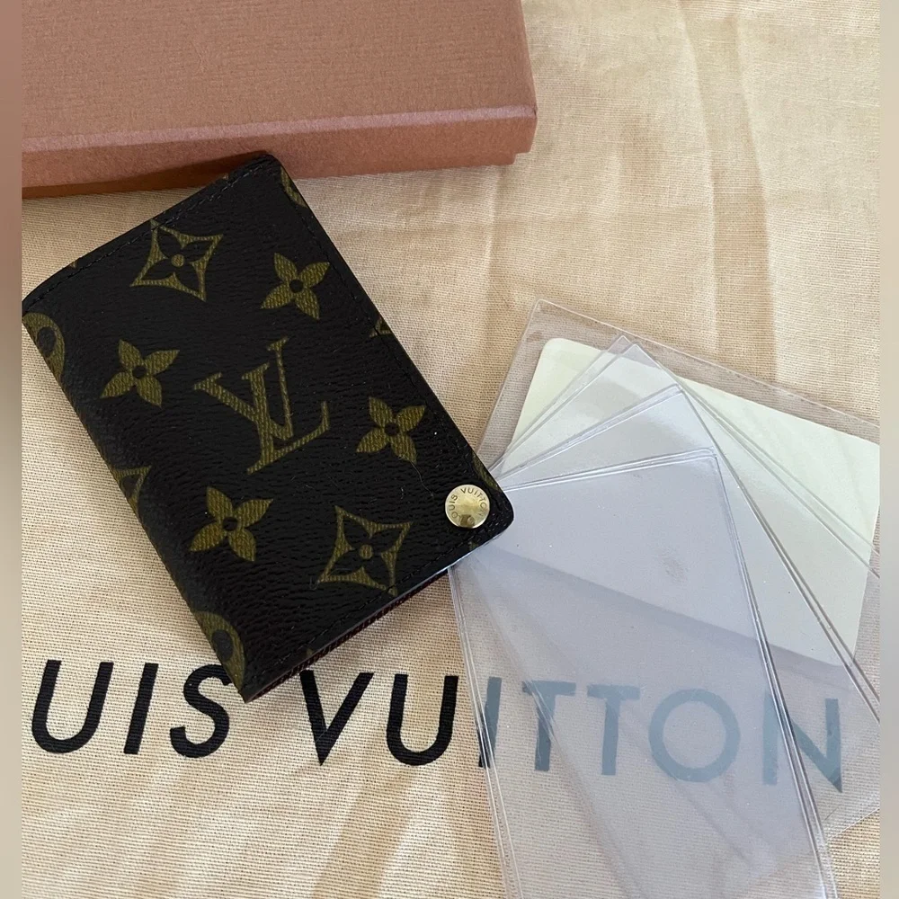 Louis Vuitton Multi Card Holder Dust Bag,Box Unisex EUC 2002